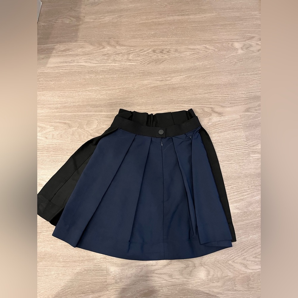 Cop.Copine Black and Navy Mini Skirt